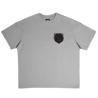Shinigami.couture ФУТБОЛКА COAT OF ARMS TEE - LIGHT GRAY
