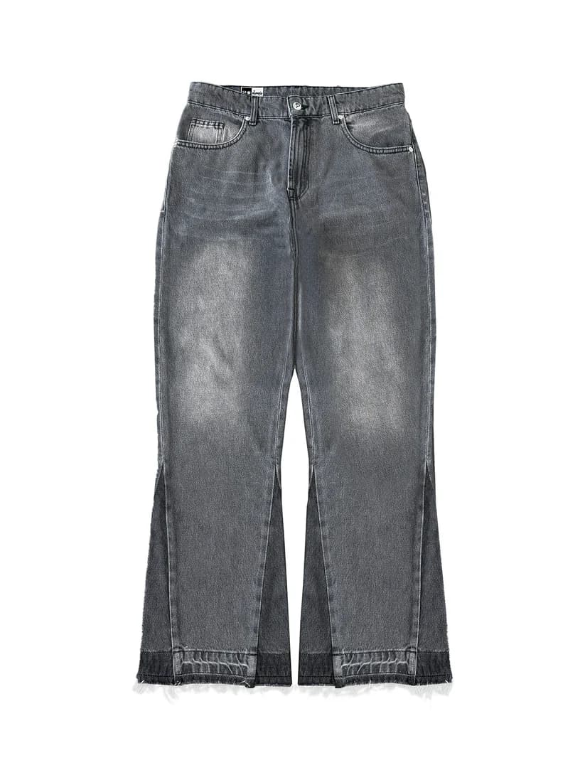 Rummy? ДЖИНСИ FLARED JEANS - GRAY