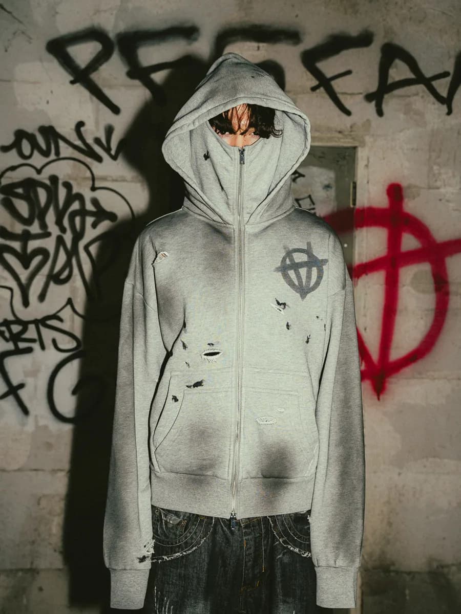 Худі ANARCHAOS BALACLAVA ZIP-UP HOODIE