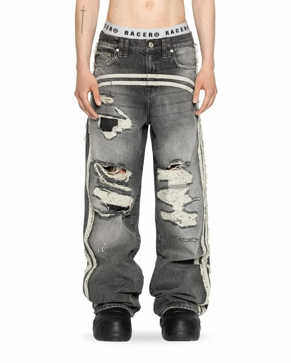 Racer Worldwide GREY TRACK JEANS