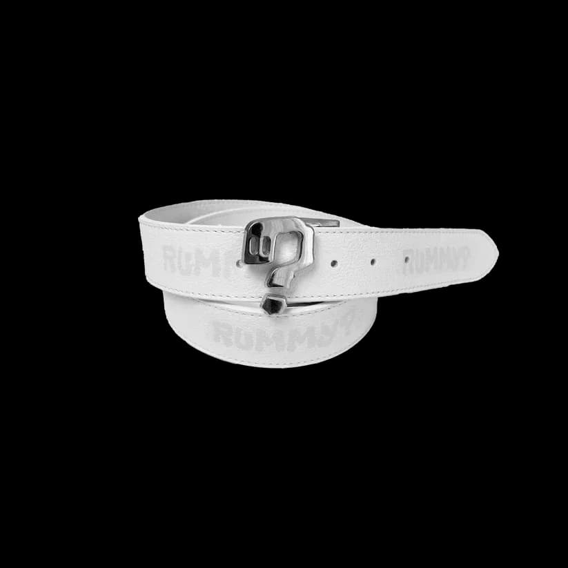 Rummy? Rummy? Belt - White