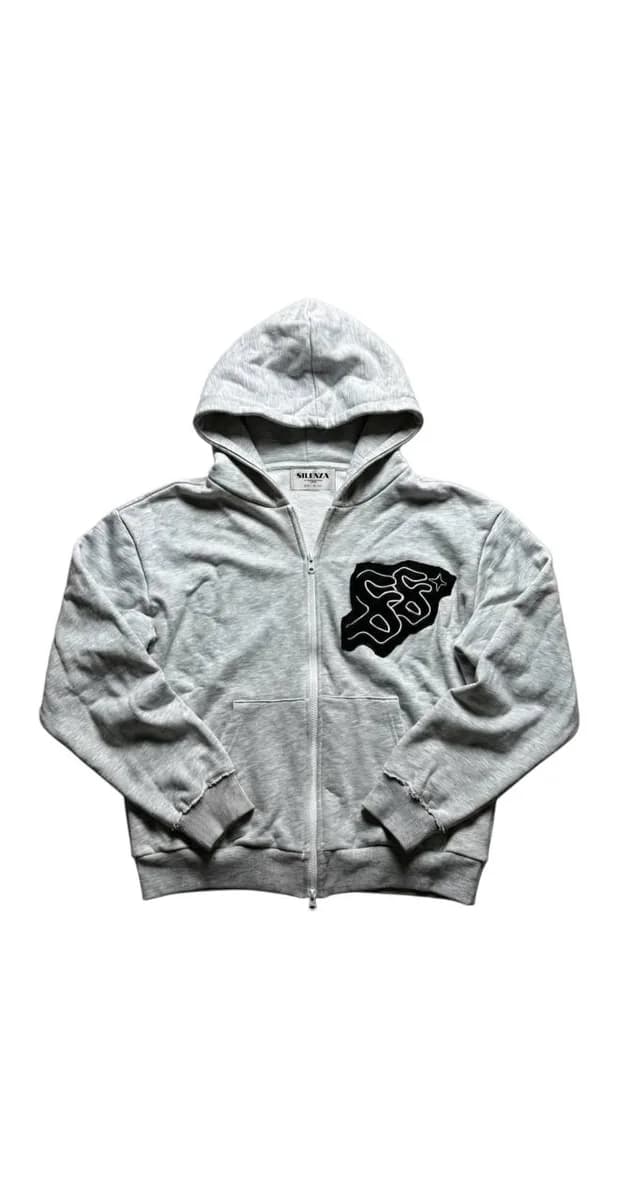 SILENZA SILENZA™ EVOLVE GREY ZIP-HOODIE