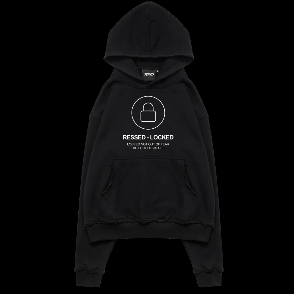 Ressed RESSED LOCKED HOODIE - black