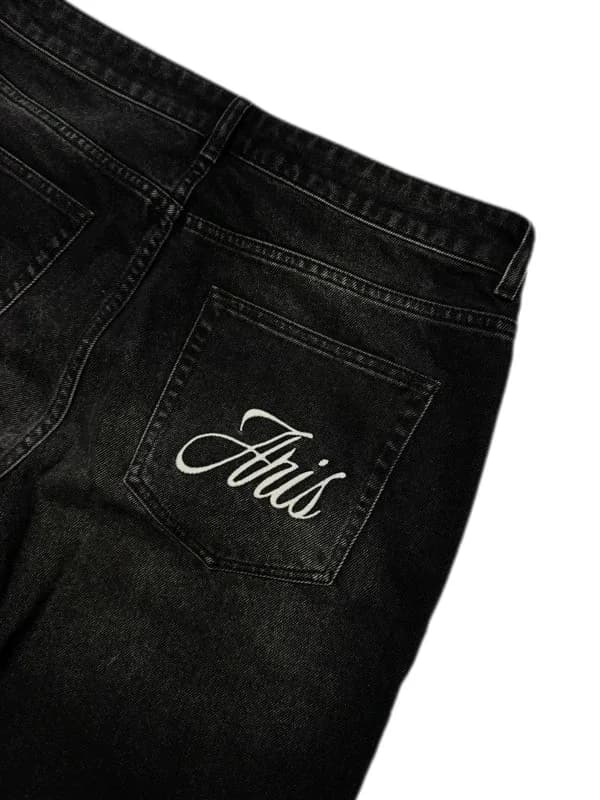 Aris2wrld Flared Rhinestone Jeans