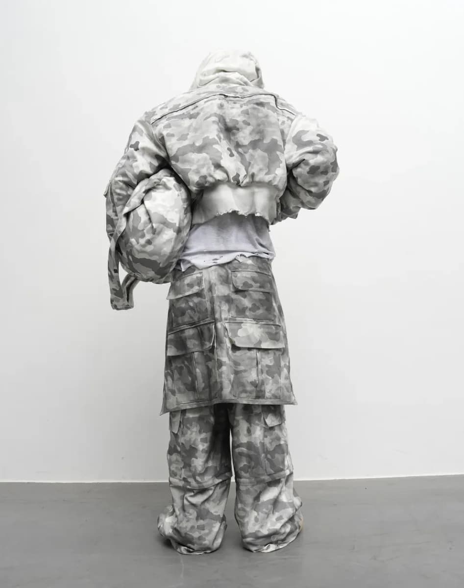 Cn32 Scarf Dirty White Camo Bomber