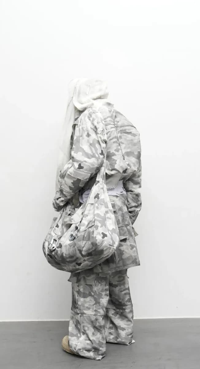 Cn32 Scarf Dirty White Camo Bomber